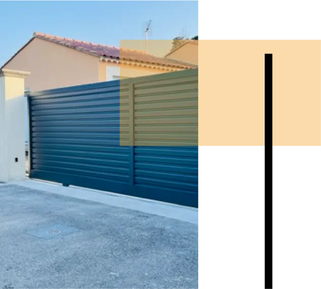 Portail coulissant en aluminium de qualité supérieure installée par des professionnels