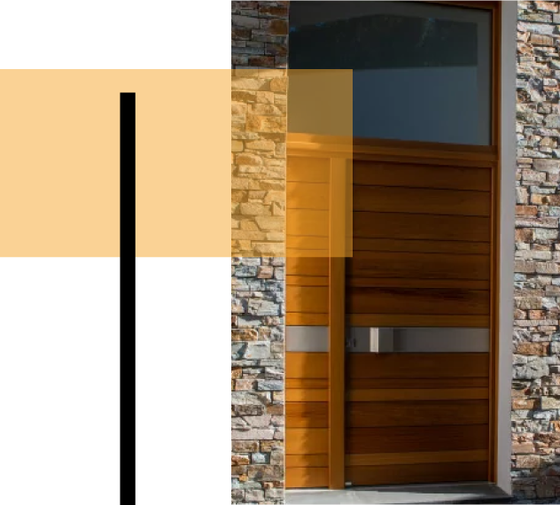 Porte en aluminium design pour un espace extérieur contemporain à Brignais fabriquées et installées par A2B concept