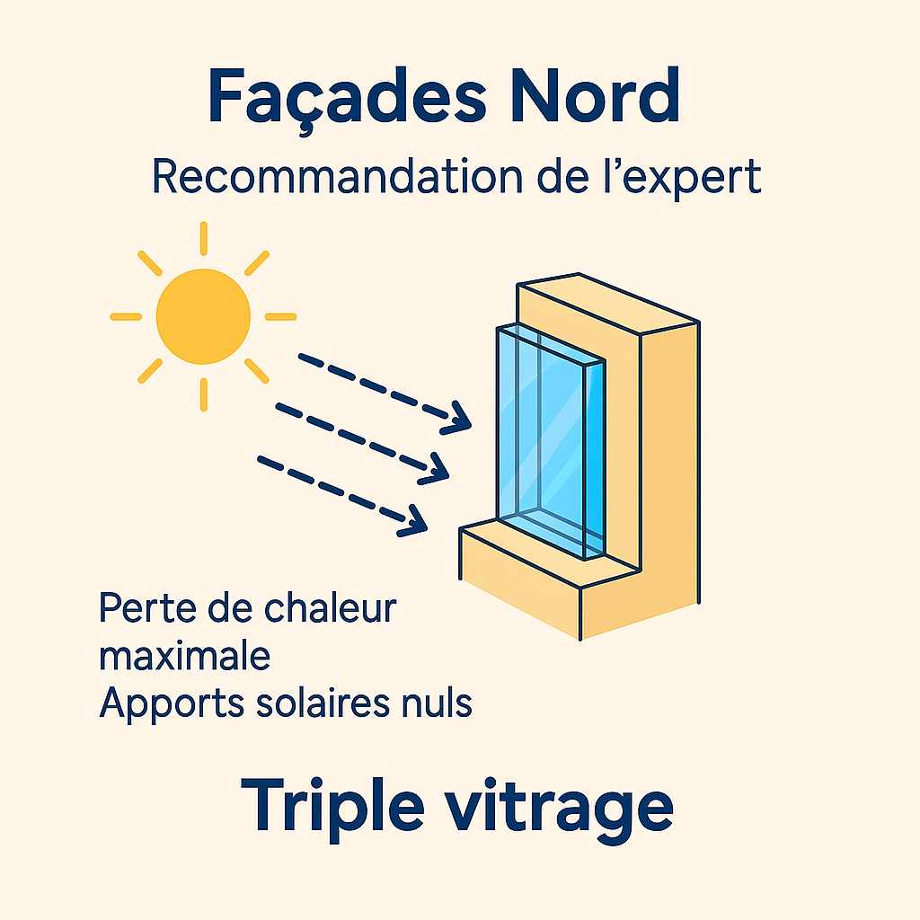 Façades nord les recomandation