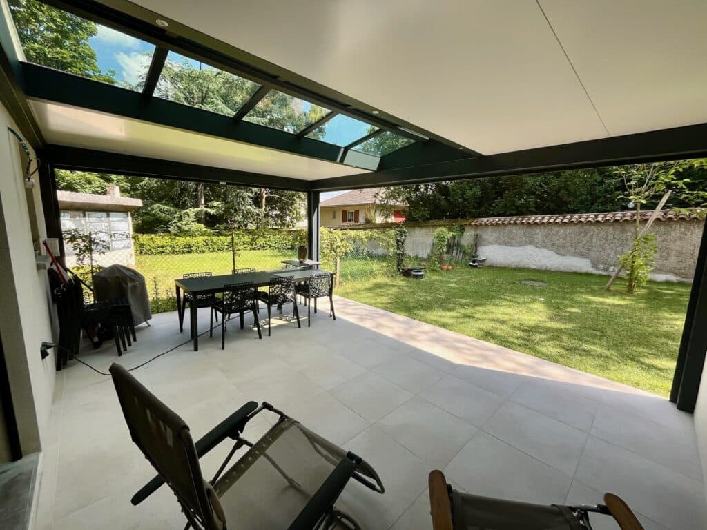 Pergola Toiture Fixe Évolutive en Véranda à Saint-Genis-Laval