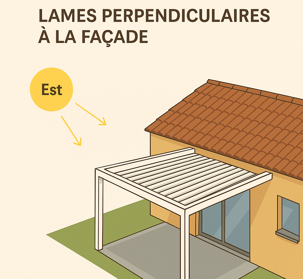 Lames Perpendiculaires à la Façade