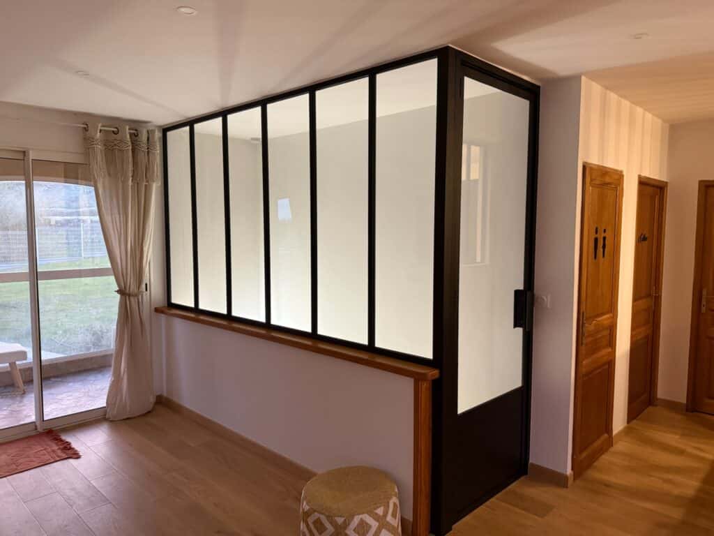 Séparation cuisine salon verrière atelier Soucieu-en-jarrest A2B Concept