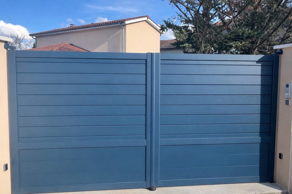 Portail aluminium 2 battants grezieu la varenne A2B CONCEPT