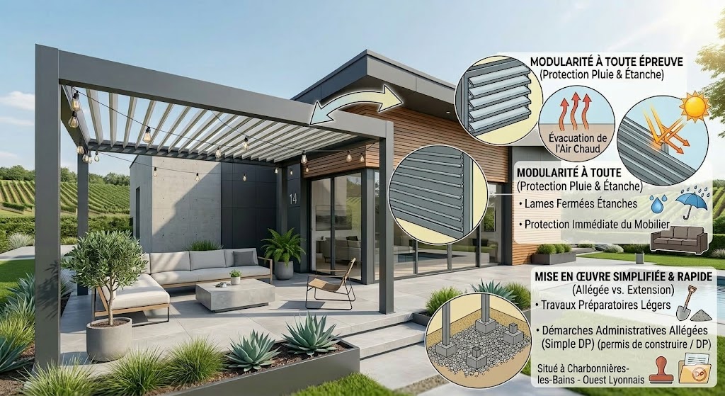 La Pergola Bioclimatique : L'art de vivre en extérieur sans contraintes