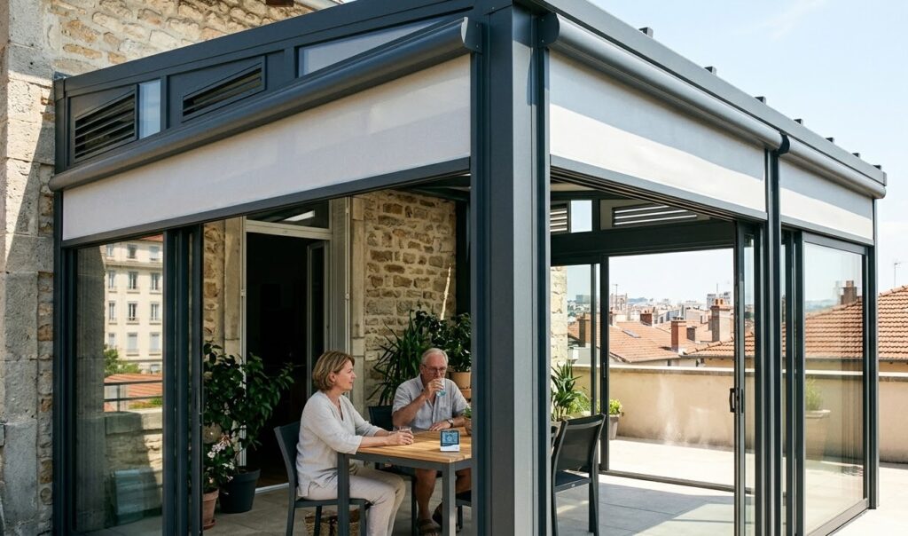 Surchauffe estivale : L'ingénierie d'une véranda aluminium pour affronter les canicules à Lyo