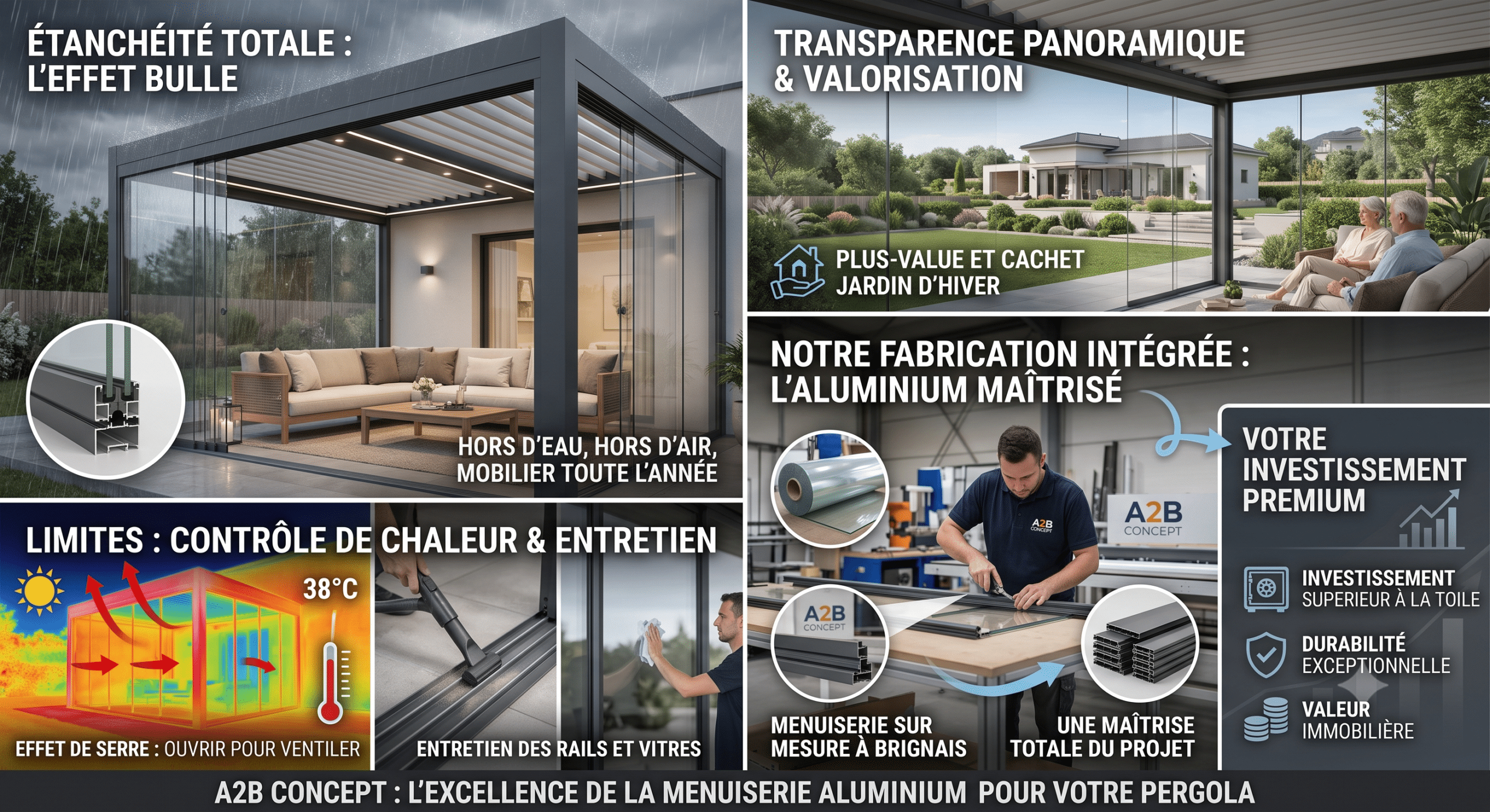 La solution parois vitrées coulissantes : l'effet bulle , avec A2B Concept